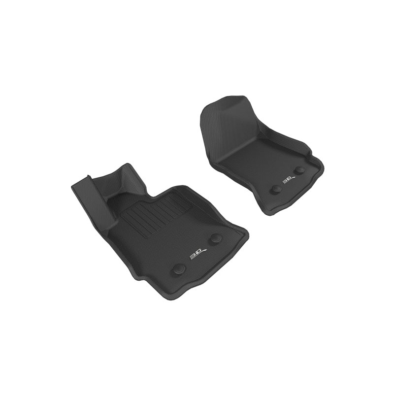 3D MAXpider 2015-2019 Chevrolet Corvette Kagu 1st Row Floormat - Black