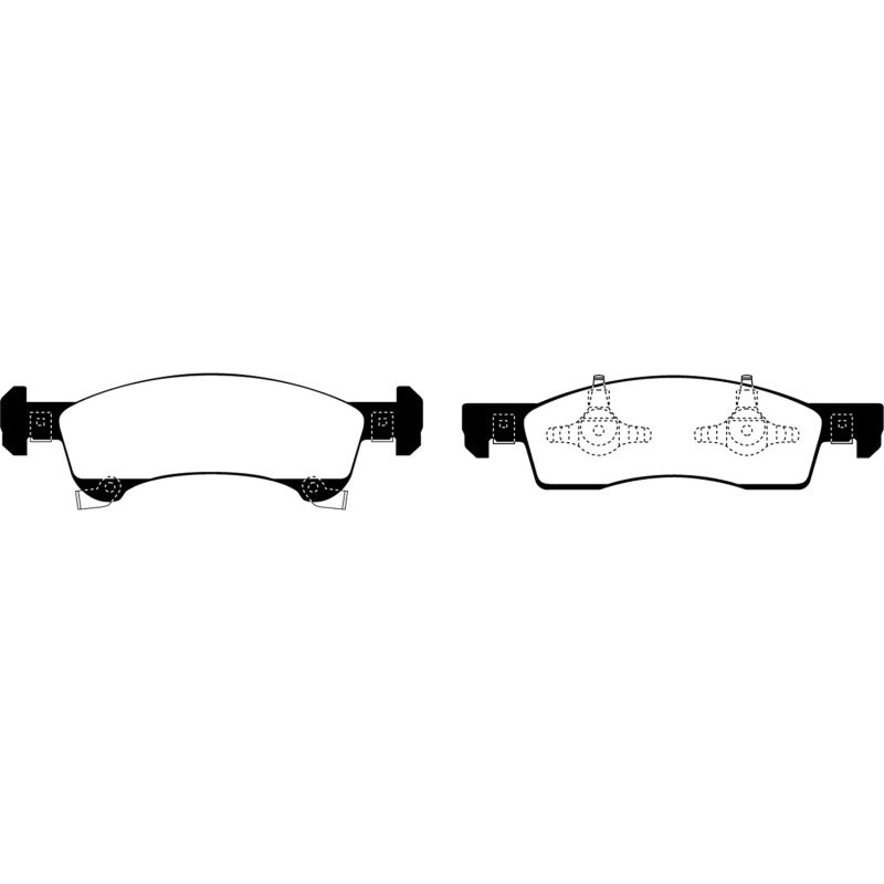 EBC 02-06 Ford Expedition 4.6 2WD Yellowstuff Front Brake Pads