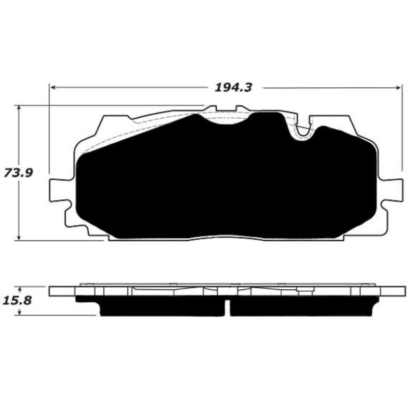Porterfield Brake Pads for 2016 AUDI Q7 - w/375mm Front Discs