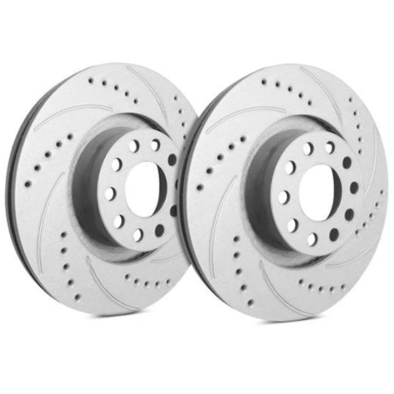 SP Performance Drilled and Slotted Brake Rotors - Front