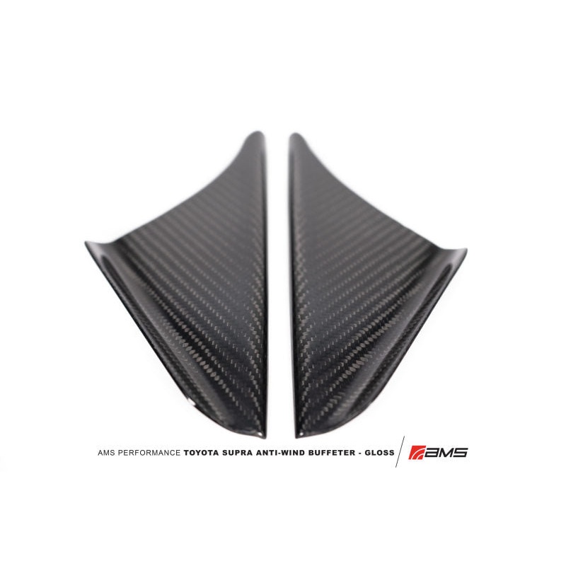 AMS Performance 2020+ Toyota GR Supra Anti-Wind Buffeting Kit - Gloss Carbon