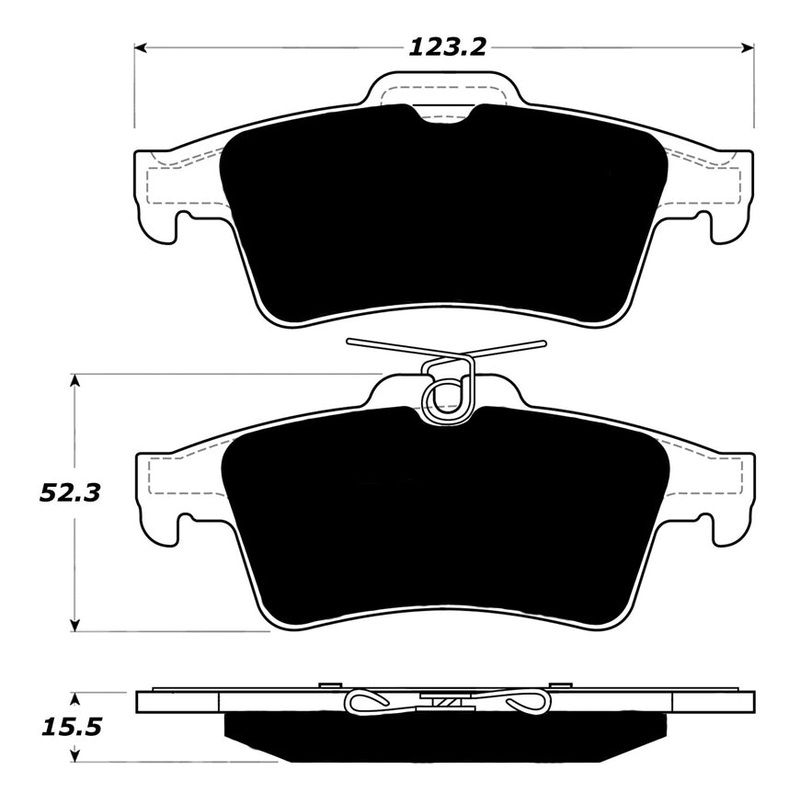 Porterfield Brake Pads for 2014 FORD ESCAPE 2.0L