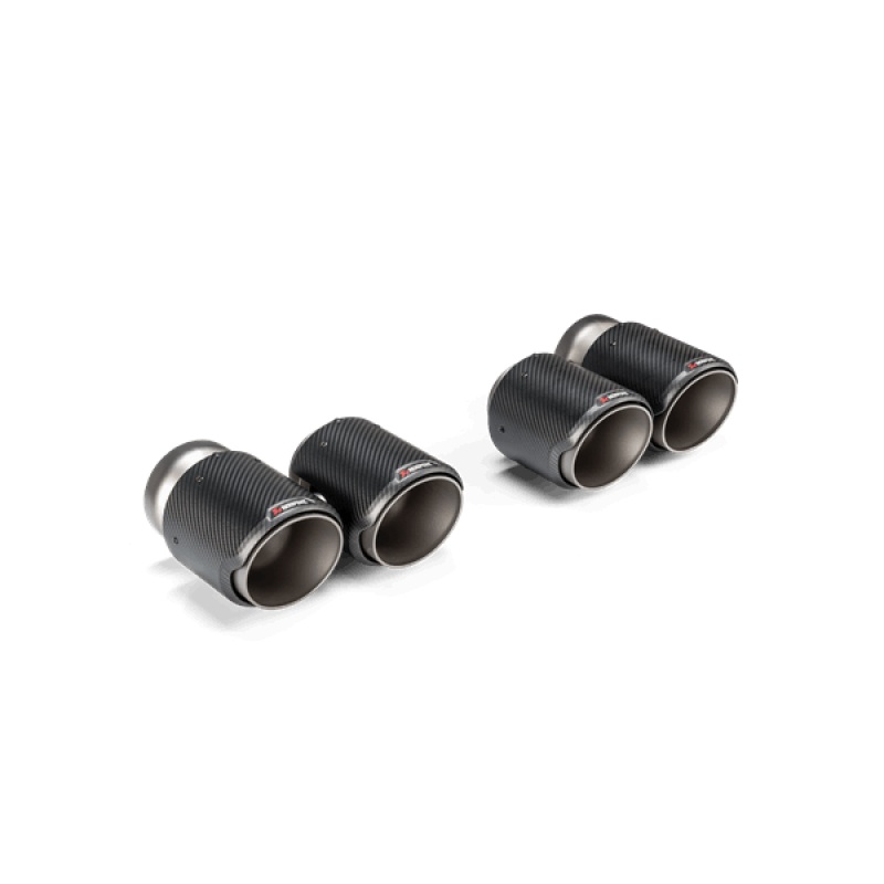 Akrapovic 2021+ BMW G87 M2, G80 M3 & G82 M4 Classic Carbon Design Tail Pipe Set