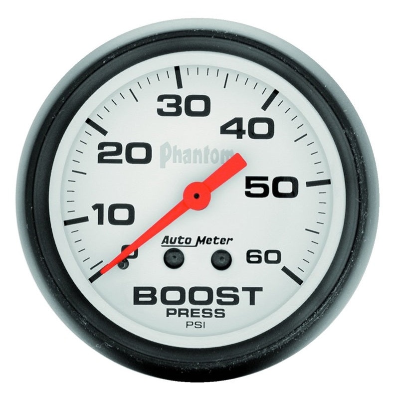 Autometer Phantom 52mm 0-60 PSI Mechanical Boost Gauge