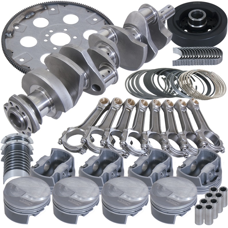 Eagle Chevy 454 4.250in Crank 6.385in I-Beam Rod 18cc 4.350in Pistons 168 Tooth FP Balanced Assembly