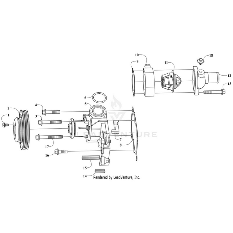 Thermostat Housing By Arctic Cat