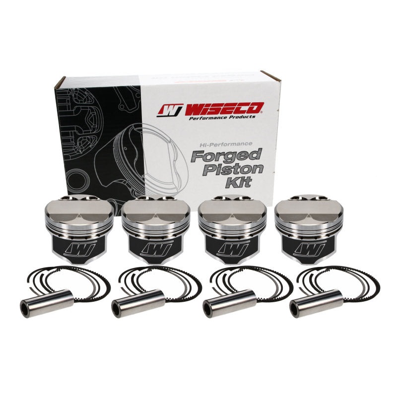 Wiseco Ford Mazda Duratech 2.0L 87.5mm Bore 12.3:1 CR +5.3 Dome Piston Set