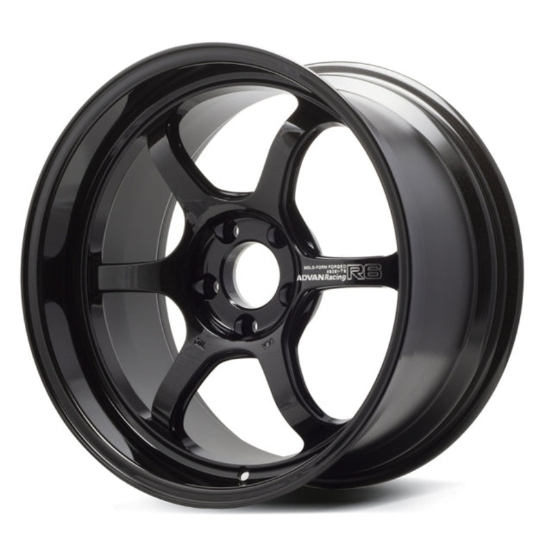 Advan Racing R6 Wheel - 18x7.5 +44 | 5x100 | Racing Titanium Black