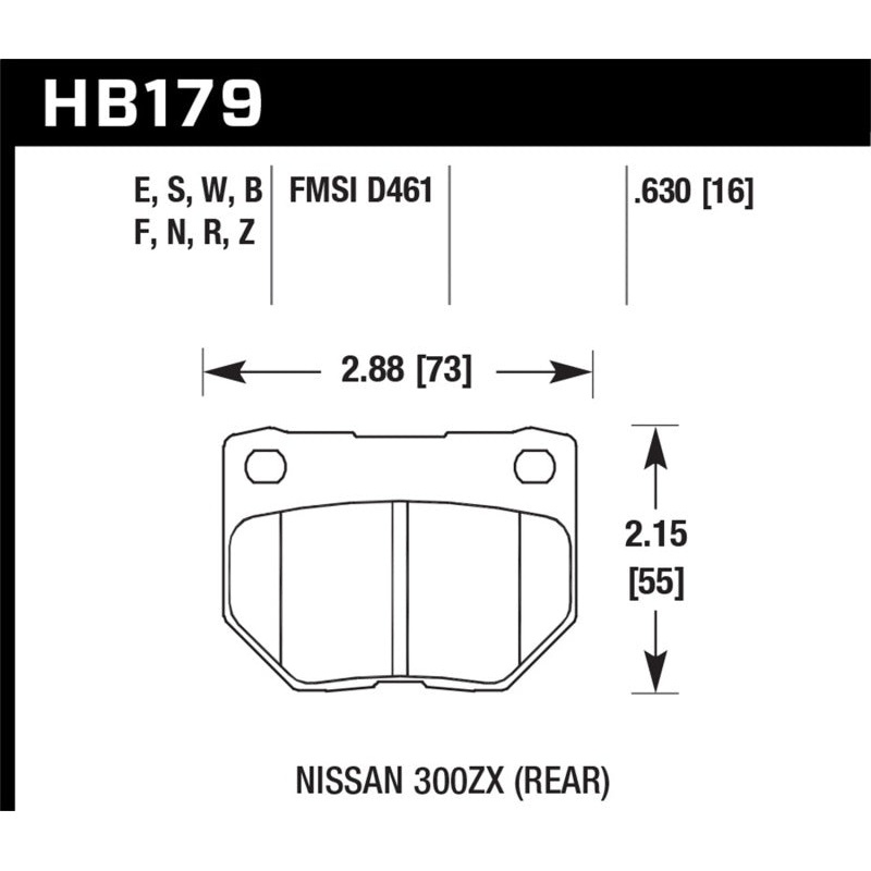 Hawk 06-07 WRX HP+ Street Rear Brake Pads