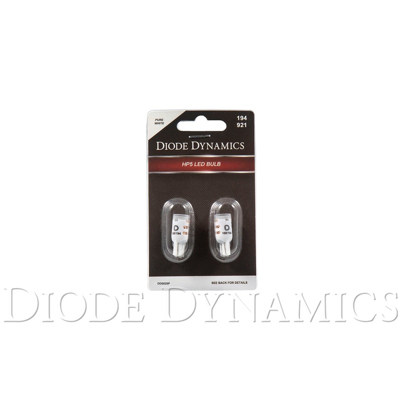 194 LED Bulb HP5 LED Pure White Short Pair Diode Dynamics