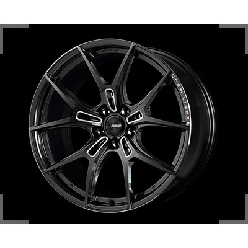 Gram Lights 57FXZ 20x11.0 +18 5-114.3 Super Dark Gunmetal & Machining Rim Edge DC Wheel