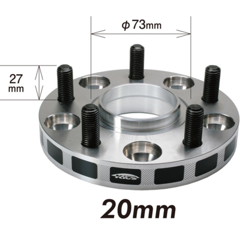 Project Kics 20mm Thick 12x1.50 64mm Hub 5-114.3 Wide Tread Spacers | W5120W164