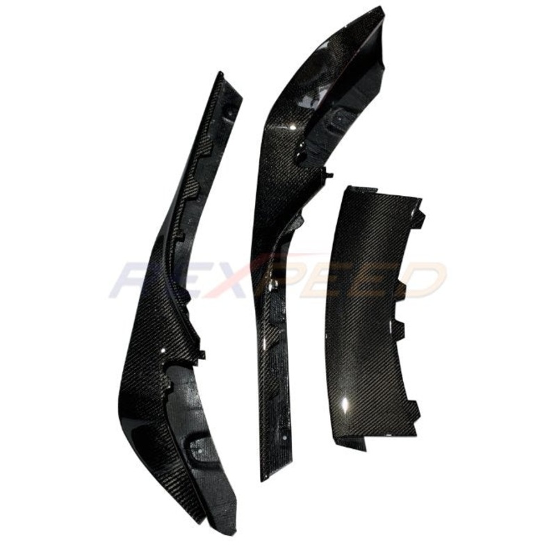 Rexpeed 2020+ Supra GR V1 Forged Carbon Front Splitter | TS05FC / TS05FCM