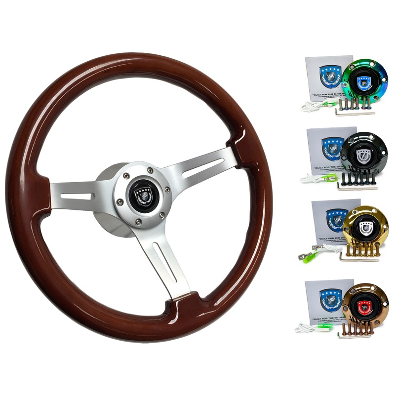 2004-13 BMW M3 Steering Wheel Kit | Mahogany Wood | ST3027S