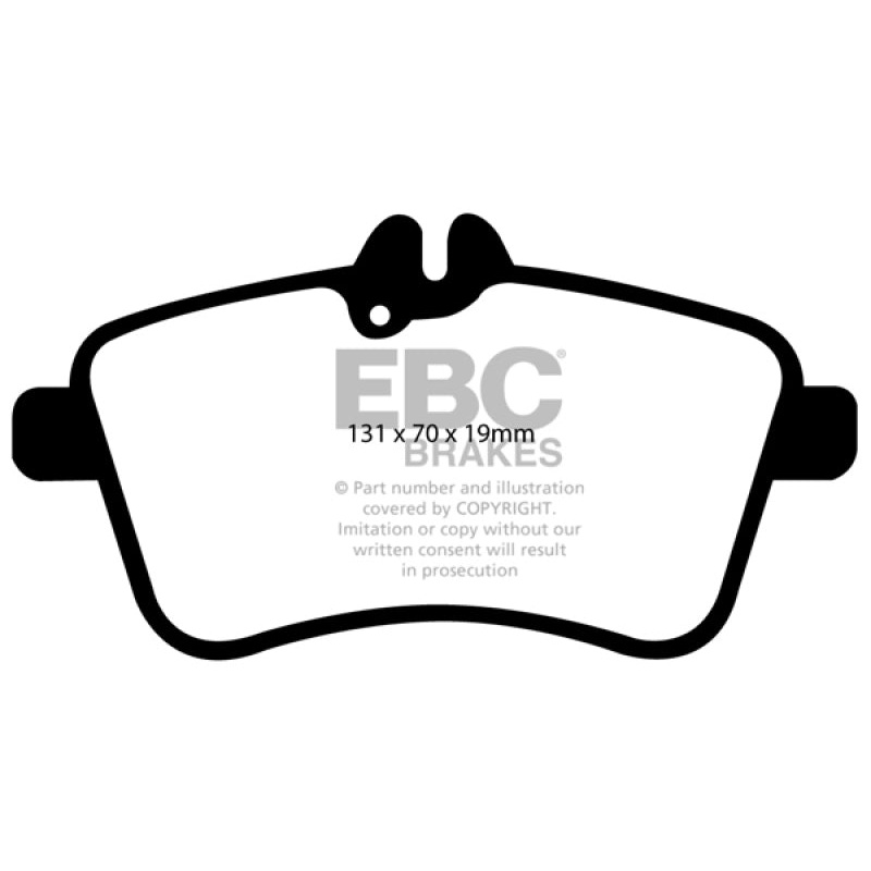EBC 08-09 Mercedes-Benz B200 2.0 Redstuff Front Brake Pads