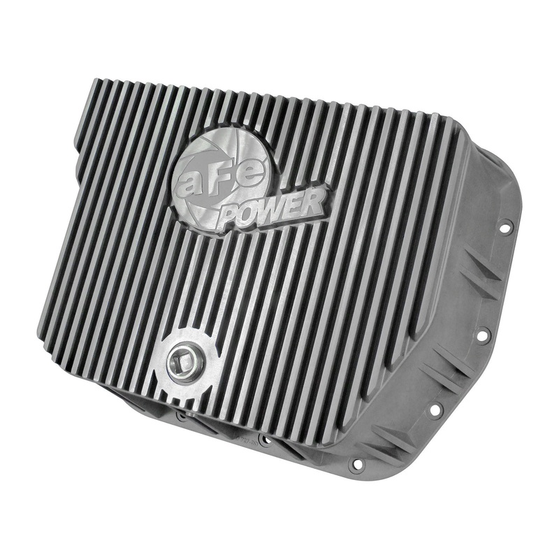 AFE Transmission Pan Cover (Raw) 1994-2007 Dodge Diesel Trucks L6-5.9L