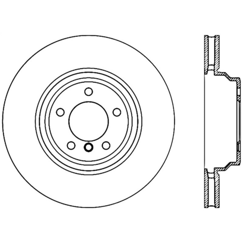 Stoptech 07-09 BMW 335 Series Front Premium High Carbon Cryo Brake Rotor