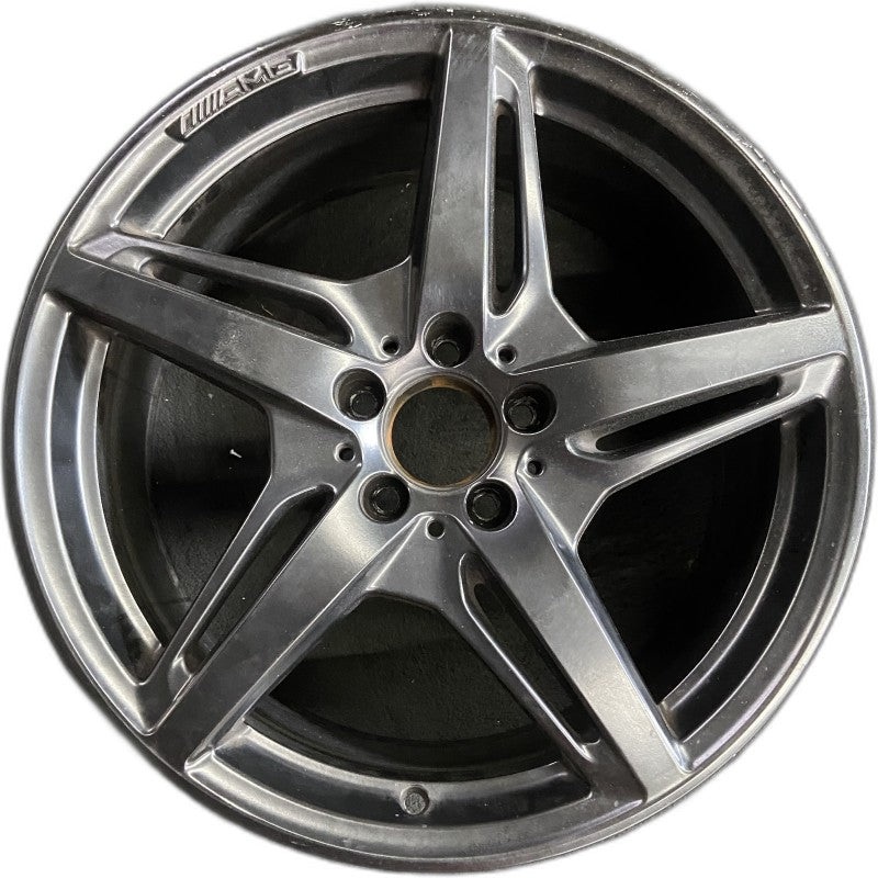 19" MERCEDES GT 16 190 Type; 19x9 5 split spokes black Original OEM Wheel Rim