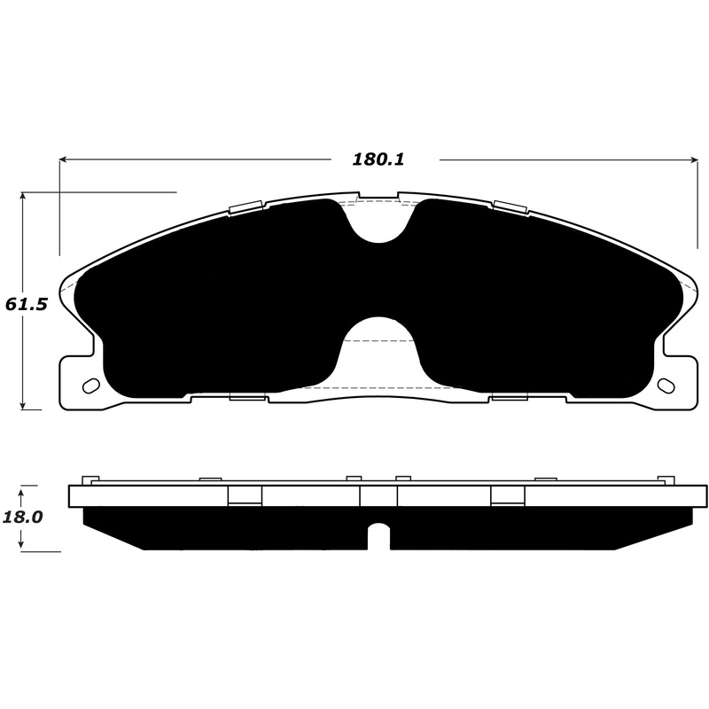 Porterfield Brake Pads for 2016 LINCOLN MKT HD Calipers