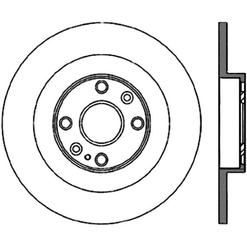 StopTech 01-05 Mazda Miata MX-5 (Sport/Hard Suspension) Rear Premium Brake CryoStop Rotor