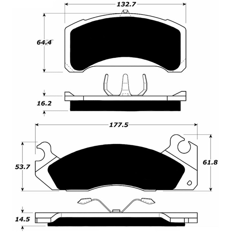 Porterfield Brake Pads for 1984 MERCURY COUGAR Heavy Duty