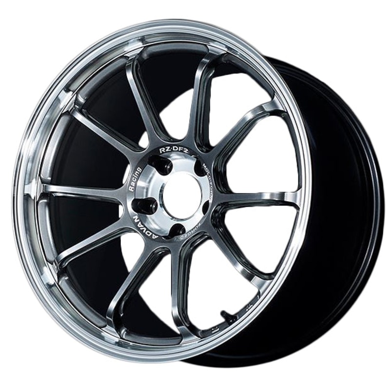 Advan RZ-DF2 Wheel (C-4 Concave) - 20x10.5 +35 | 5x114.3 | Diamond Cut & Hyper Platinum Black