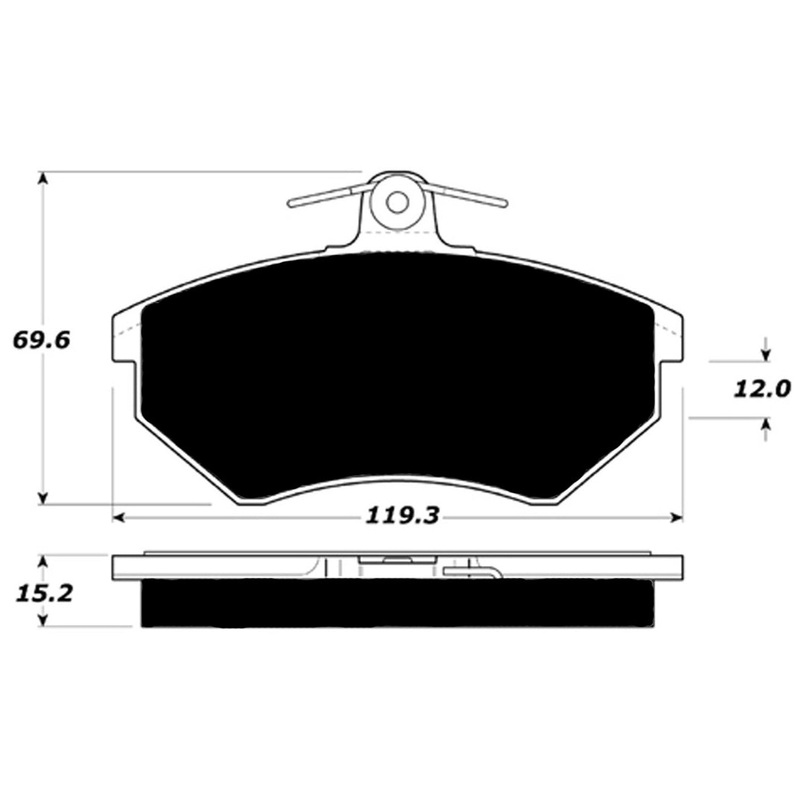 Porterfield Brake Pads for 1986 VOLKSWAGEN QUANTUM - SYNCHRO