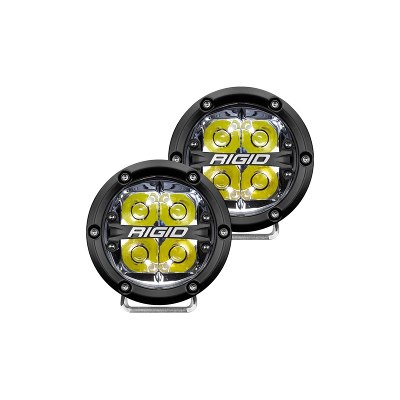 Rigid Industries Rigid 360-Series LED Light - 4in / Spot / Blue Backlight / Pair (RIG36115)
