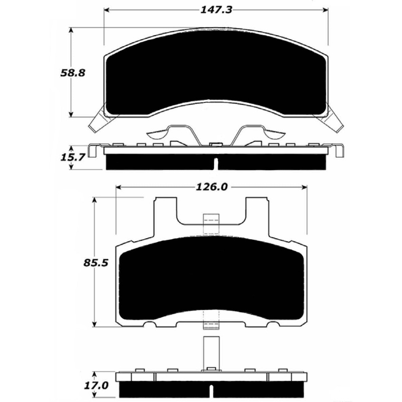 Porterfield Brake Pads for 1988 CHEVROLET K3500 4WD SRW