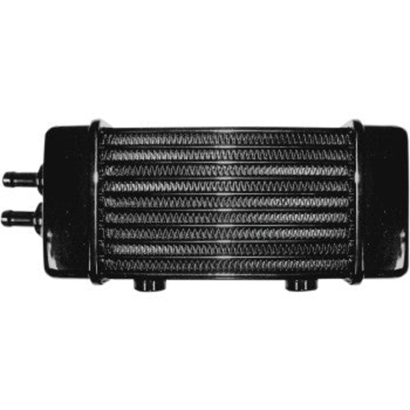 Universal Oil Cooler - 10-Row - Gloss Black by Jagg Oil Coolers