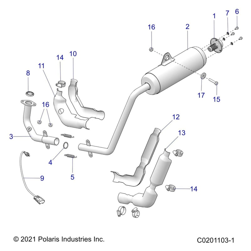 Weld-Exhaust,Upper by Polaris