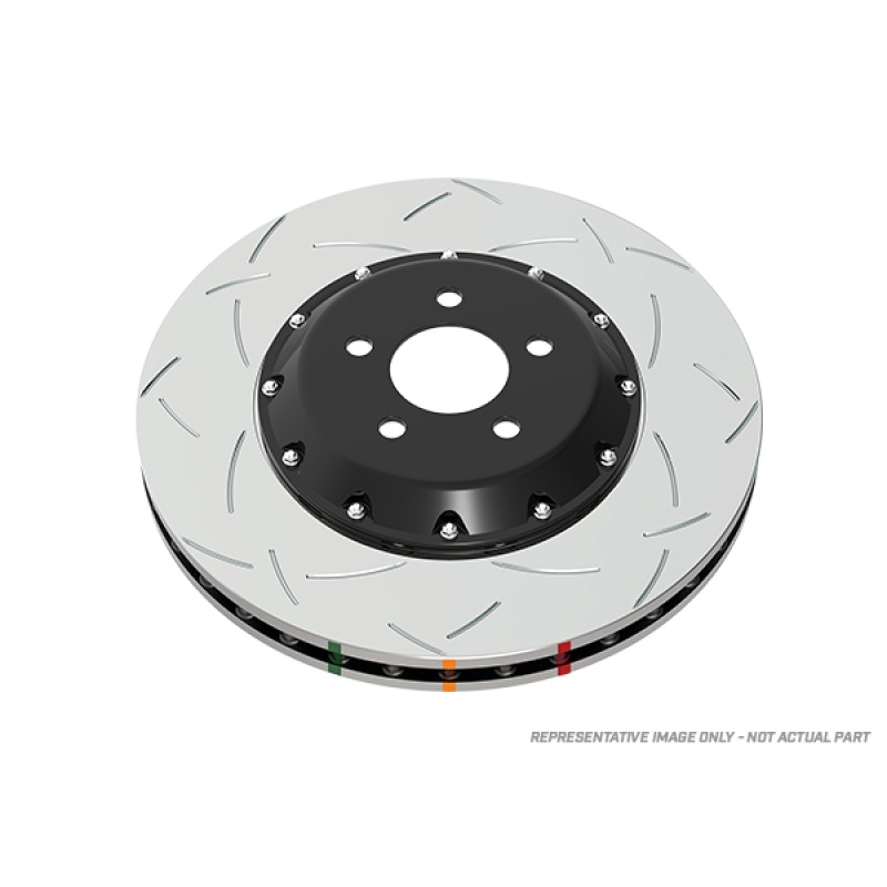 DBA 97-04 Corvette C5/C6 Front Slotted 5000 Series 2 Piece Rotor Assembled w/ Black Hat