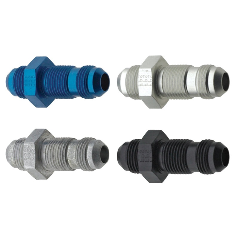 Fragola -12AN Straight Bulkhead - Blue