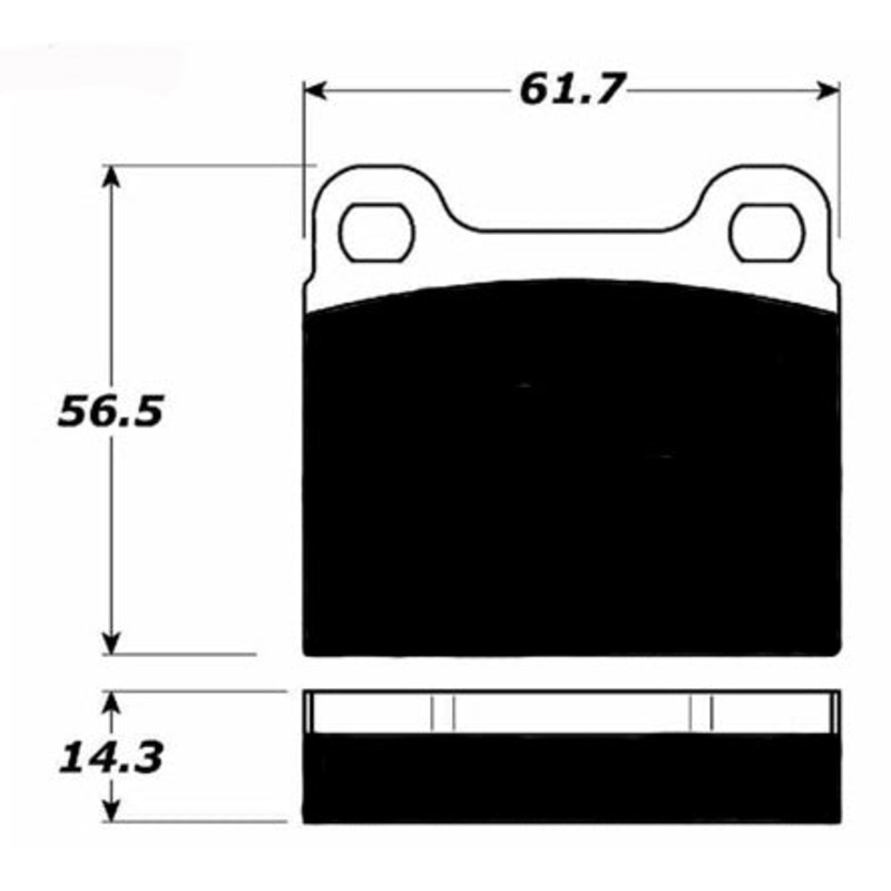 Porterfield Brake Pads for 1982 MASERATI ZAGATO SPIDER