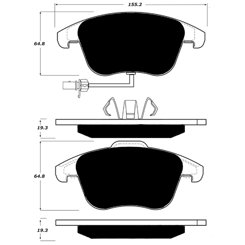 Porterfield Brake Pads for 2012 AUDI A5/A5 Quattro - 314mm Front Disc
