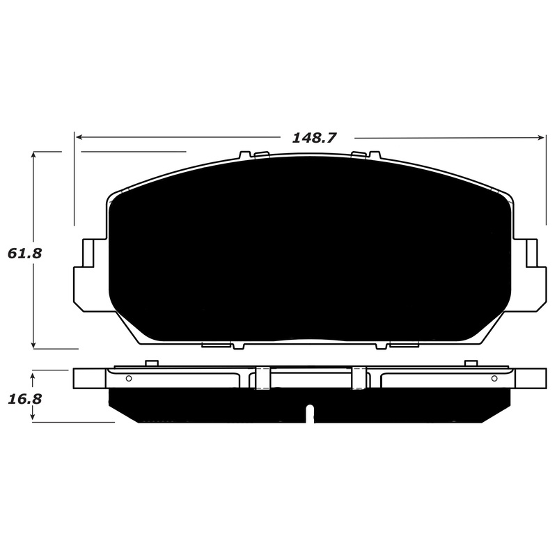 Porterfield Brake Pads for 2017 ACURA RLX