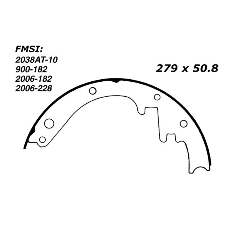 Porterfield Brake Shoes for 1954 CHEVROLET CORVETTE