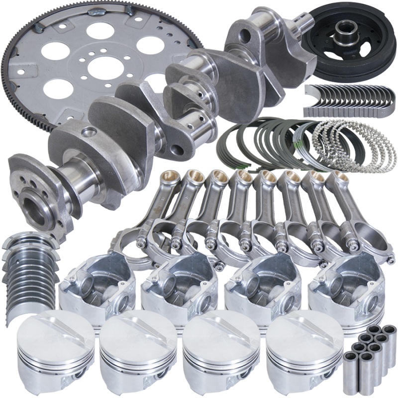 Eagle Chevy 350 3.750in Crank 5.700in I-Beam Rods -7cc Flat Top 4.060in Pistons Balanced Assembly