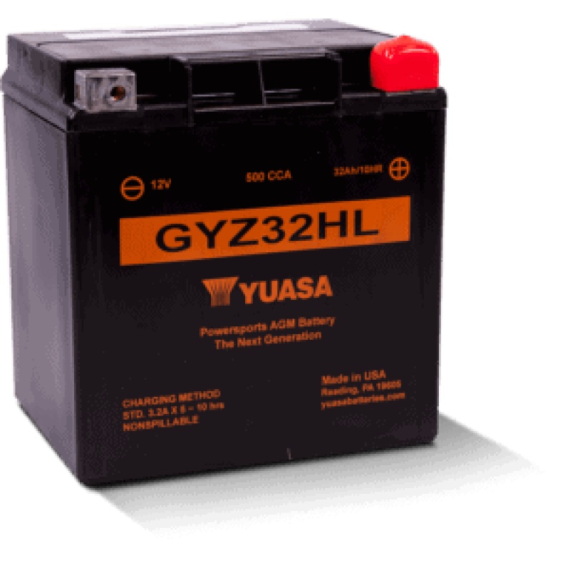 Yuasa GYZ32HL High Performance Maintenance Free AGM 12 Volt Battery