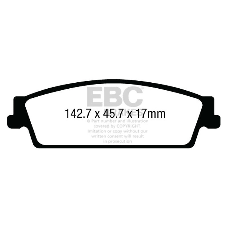 EBC 15+ Cadillac Escalade 6.2 2WD Greenstuff Rear Brake Pads