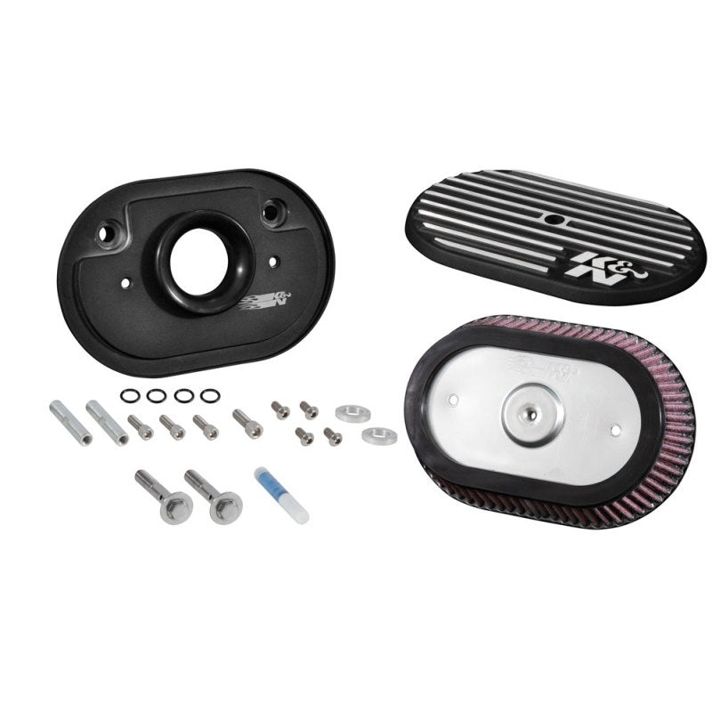 K&N Street Metal Intake System for 12-16 Harley Davidson Road King 103cl Side Draft Touring