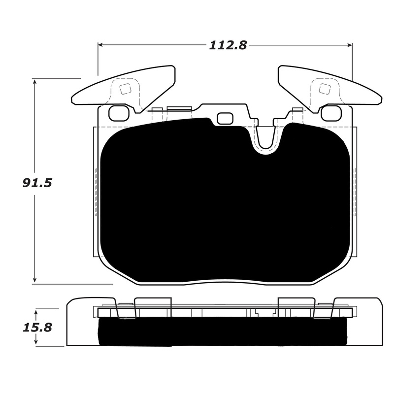 Porterfield Brake Pads for 2018 BMW 330 Series (F30) M Sport Brakes