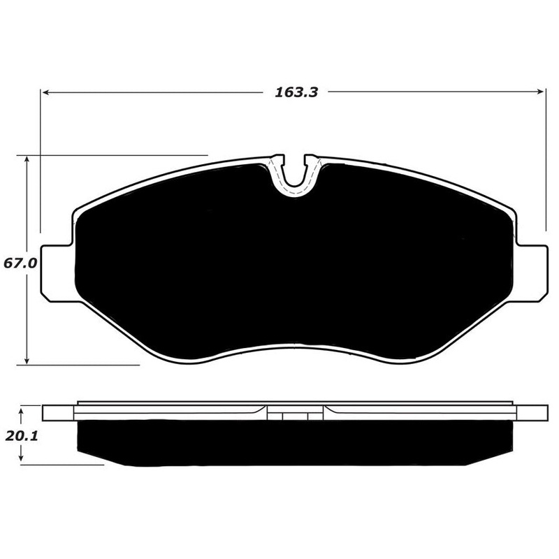Porterfield Brake Pads for 2014 FREIGHTLINER SPRINTER 2500