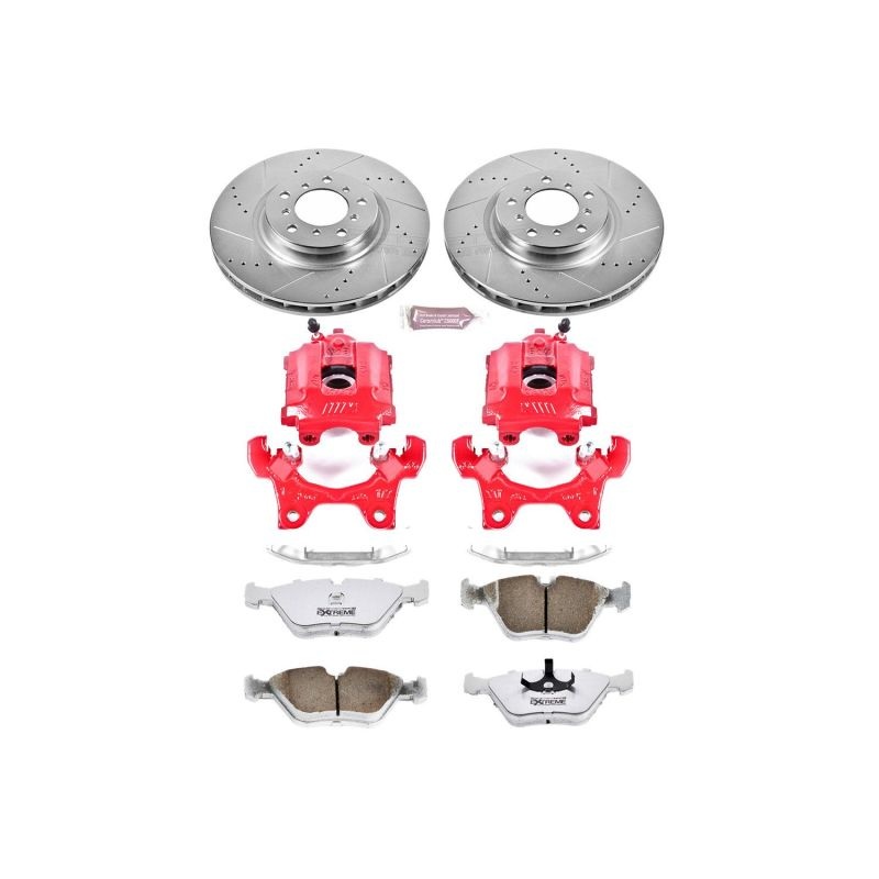 PowerStop Power Stop 95-99 BMW M3 Front Z26 Street Warrior Brake Kit w/Calipers