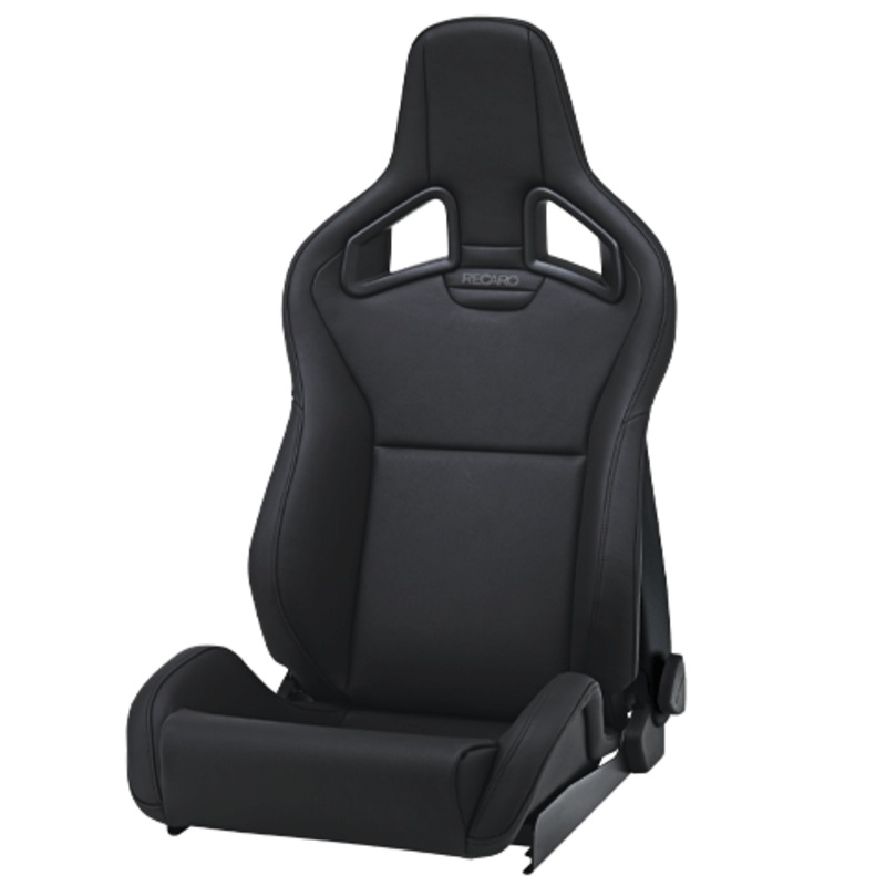 Recaro Sportster CS Seat Bolster Vinyl black, Insert Suede Black (passenger)