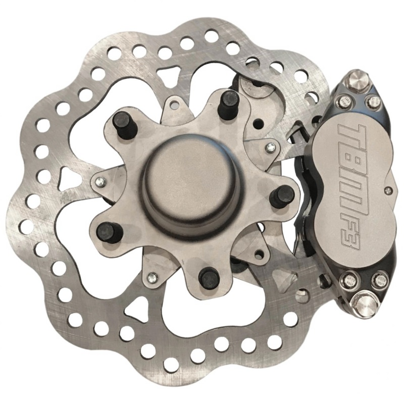 TRZ 325-5 (G-body / S10) 1.5" Drop Chromoly Spindle Medium Duty 4 Piston Front Brake Kit