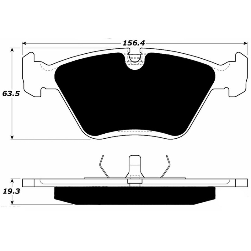 Porterfield Brake Pads for 1993 BMW 535i