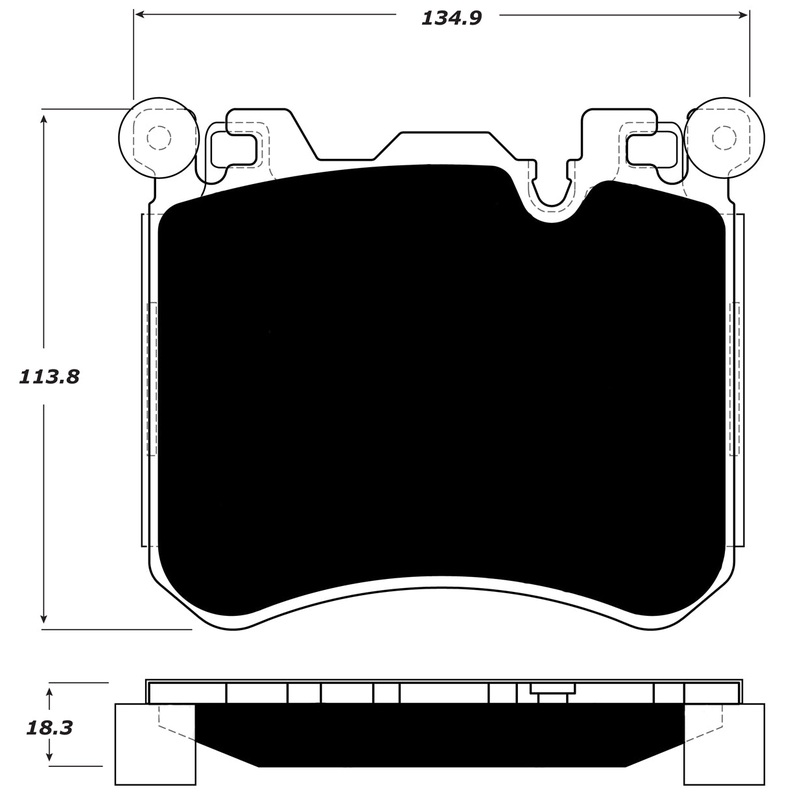 Porterfield Brake Pads for 2011 BMW X5 M