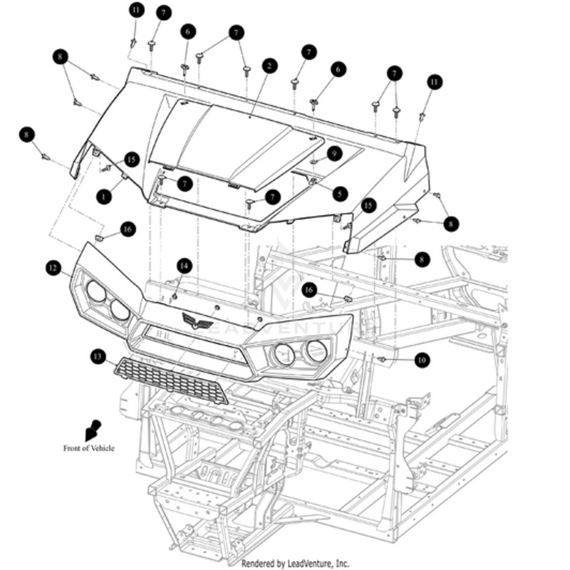 Access Panel Inferno Red UTV Cowl by Arctic Cat