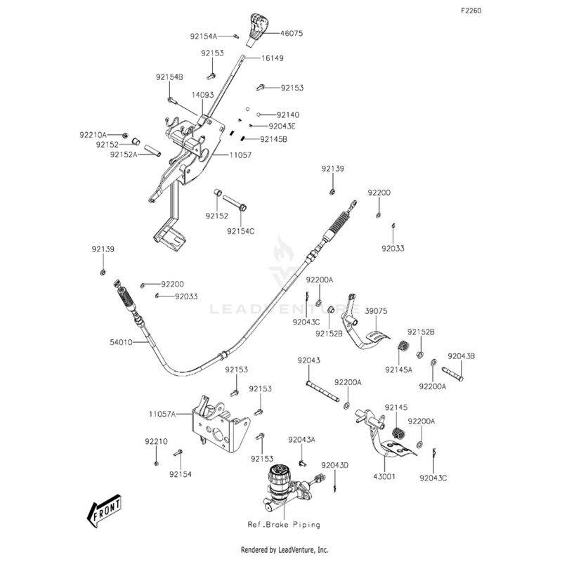 Spring,Throttle Pedal Return by Kawasaki